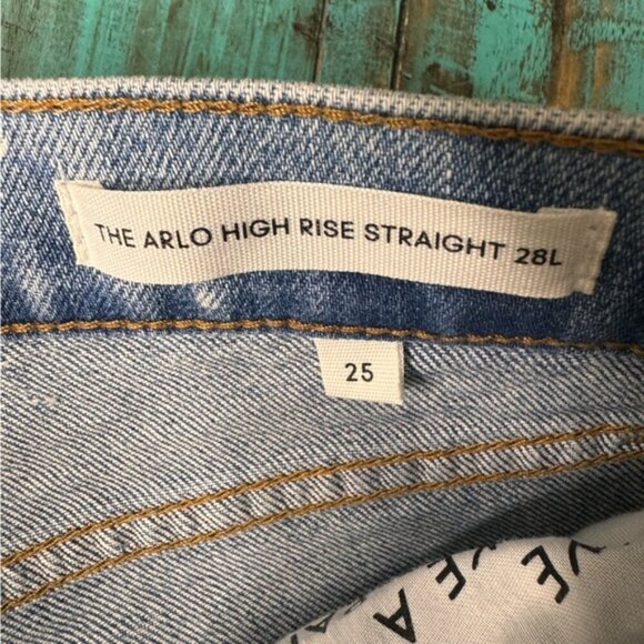 Aritzia The Arlo High Rise Straight 28l Size 25 Neutral Minimalist Basic - Picture 11 of 16